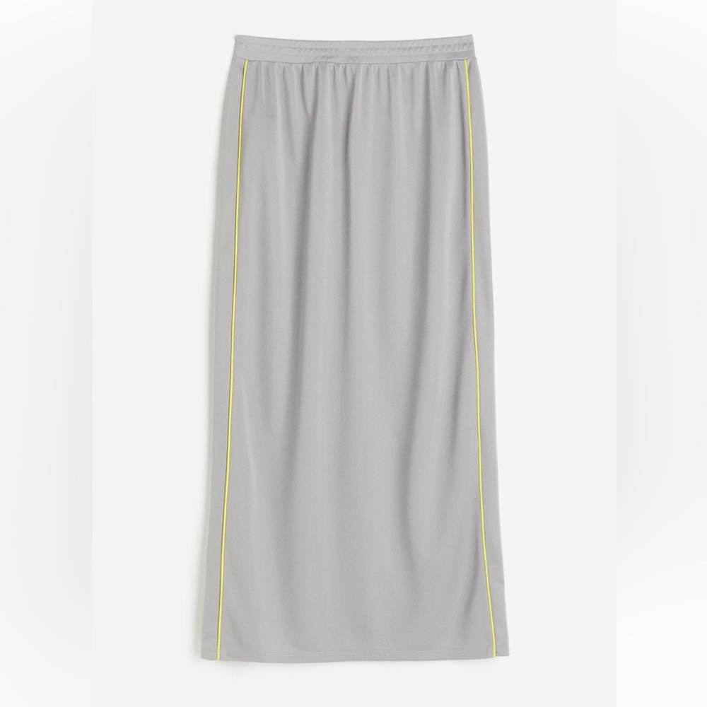 PIPING-DETAIL MAXI SKIRT
